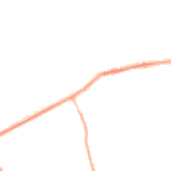 Night-time road noise heatmap for NE23 7NZ