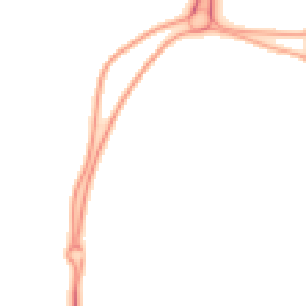 Night-time road noise heatmap for NE23 8BQ
