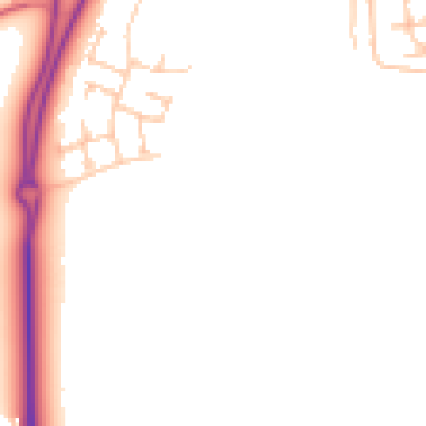 Daytime road noise heatmap for NE23 8GB