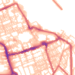 Daytime road noise heatmap for NE24 1AX