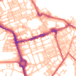 Daytime road noise heatmap for NE24 1BU