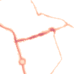 Night-time road noise heatmap for NE24 1BU