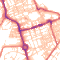 Daytime road noise heatmap for NE24 1BY