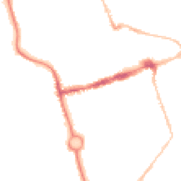 Night-time road noise heatmap for NE24 1BY