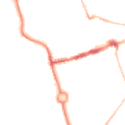 Night-time road noise heatmap for NE24 1DA