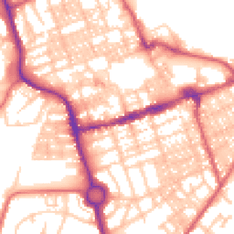 Daytime road noise heatmap for NE24 1DF
