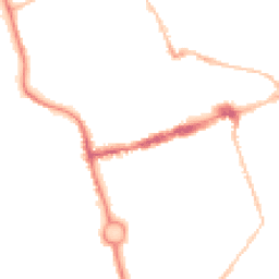 Night-time road noise heatmap for NE24 1DF