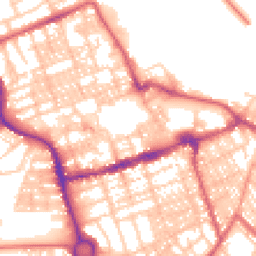 Daytime road noise heatmap for NE24 1DJ