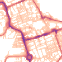 Daytime road noise heatmap for NE24 1DL