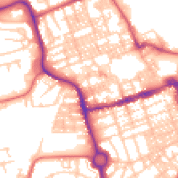 Daytime road noise heatmap for NE24 1DW