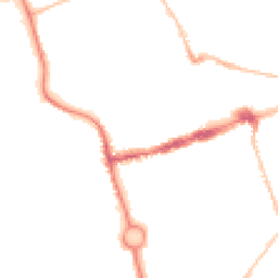 Night-time road noise heatmap for NE24 1EH