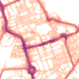 Daytime road noise heatmap for NE24 1EJ