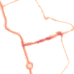 Night-time road noise heatmap for NE24 1EJ