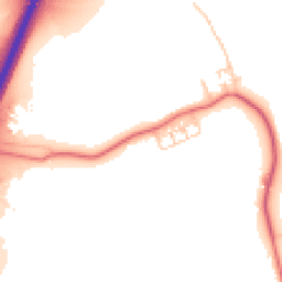Daytime road noise heatmap for NE24 1RZ
