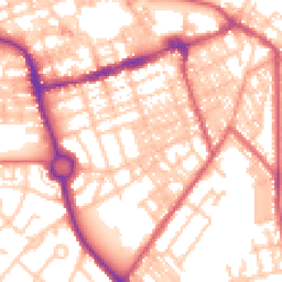 Daytime road noise heatmap for NE24 2HA