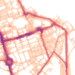 Daytime road noise heatmap for NE24 2JL