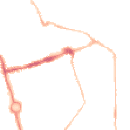 Night-time road noise heatmap for NE24 2JL