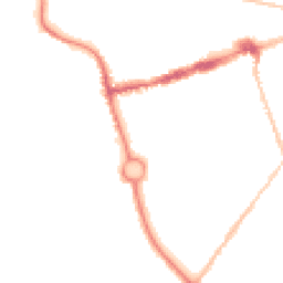 Night-time road noise heatmap for NE24 2NA