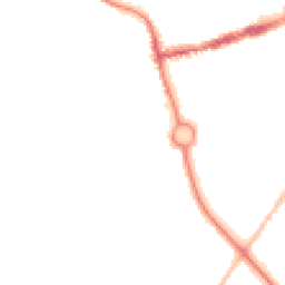 Night-time road noise heatmap for NE24 2SB