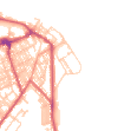 Daytime road noise heatmap for NE24 3AX