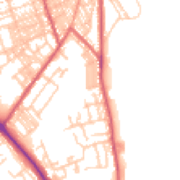 Daytime road noise heatmap for NE24 3DR