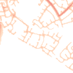 Daytime road noise heatmap for NE24 4GF
