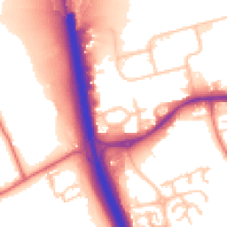 Daytime road noise heatmap for NE24 4JA
