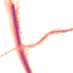 Night-time road noise heatmap for NE24 4JL