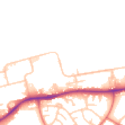 Daytime road noise heatmap for NE24 4RF
