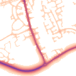 Daytime road noise heatmap for NE24 4TJ