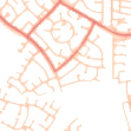 Daytime road noise heatmap for NE24 5AT