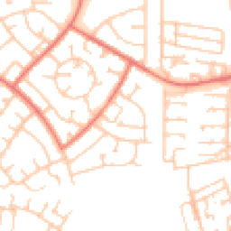 Daytime road noise heatmap for NE24 5AX
