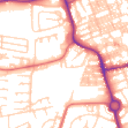 Daytime road noise heatmap for NE24 5BU