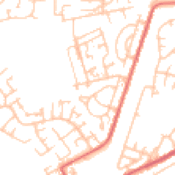 Daytime road noise heatmap for NE24 5RU