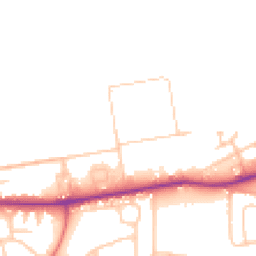 Daytime road noise heatmap for NE24 5TF