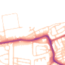 Daytime road noise heatmap for NE24 5TQ