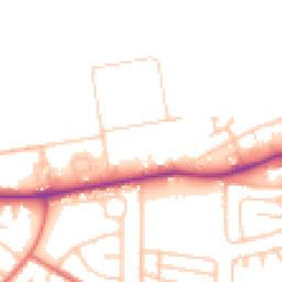 Daytime road noise heatmap for NE24 5TW