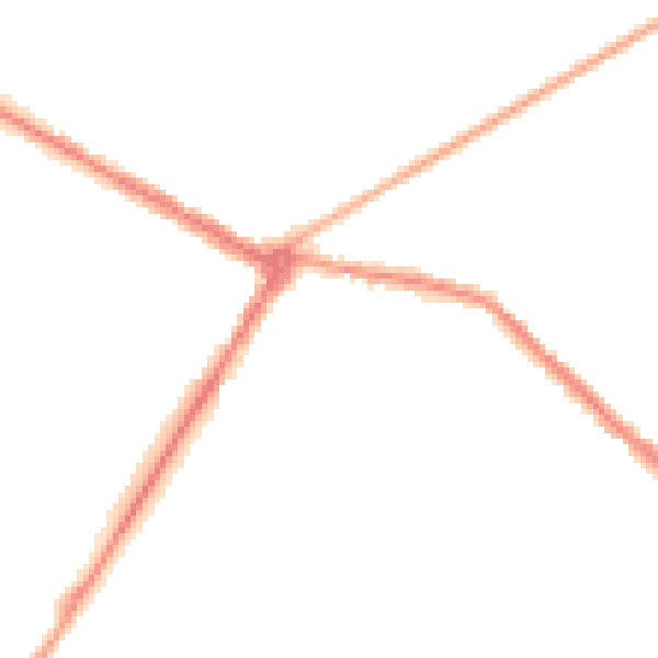 Night-time road noise heatmap for NE25 0AD