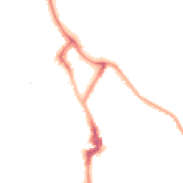 Night-time road noise heatmap for NE26 1AY