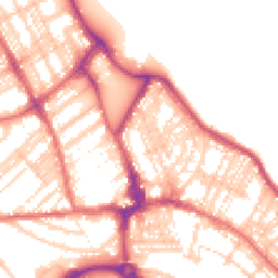 Daytime road noise heatmap for NE26 1BA
