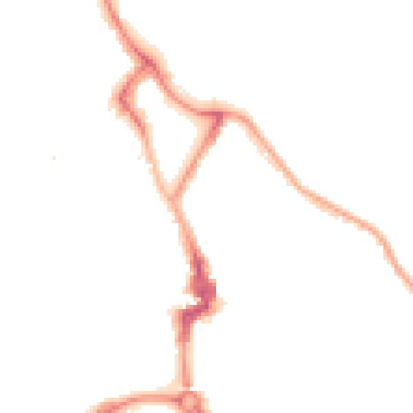 Night-time road noise heatmap for NE26 1BA
