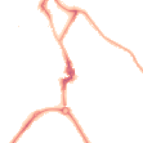 Night-time road noise heatmap for NE26 1DG