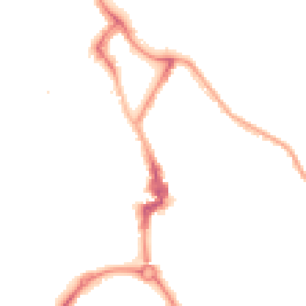 Night-time road noise heatmap for NE26 1DL