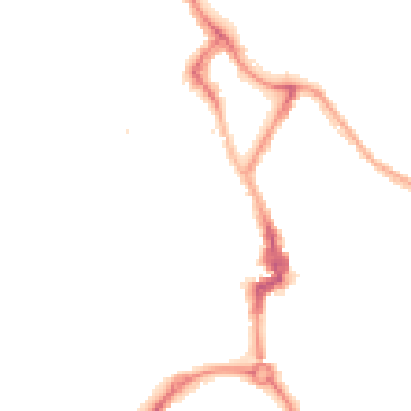 Night-time road noise heatmap for NE26 1DZ