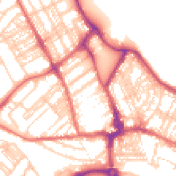 Daytime road noise heatmap for NE26 1EB