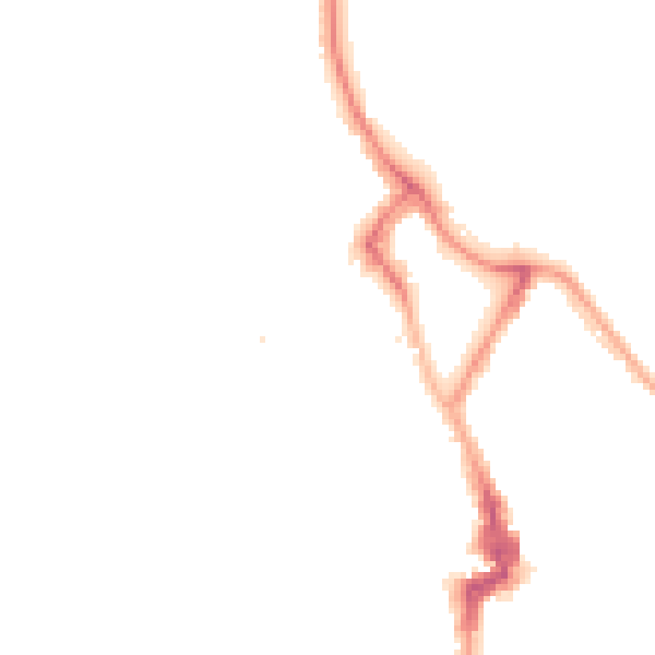 Night-time road noise heatmap for NE26 1EQ