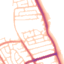 Daytime road noise heatmap for NE26 1HR