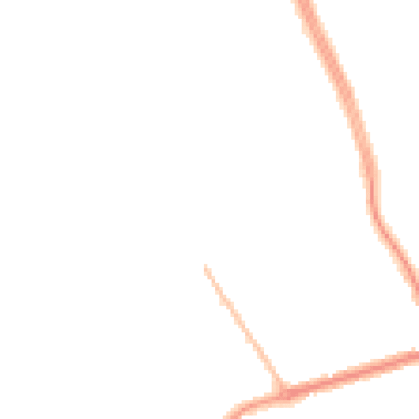 Night-time road noise heatmap for NE26 1JA