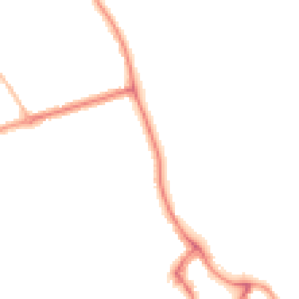 Night-time road noise heatmap for NE26 1RZ