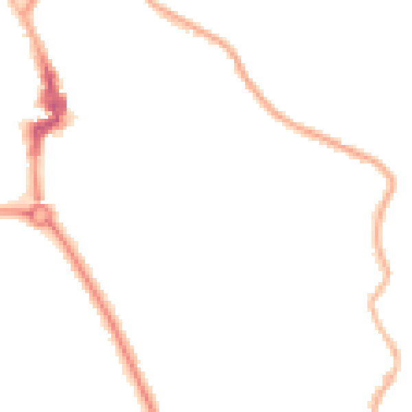 Night-time road noise heatmap for NE26 2DX